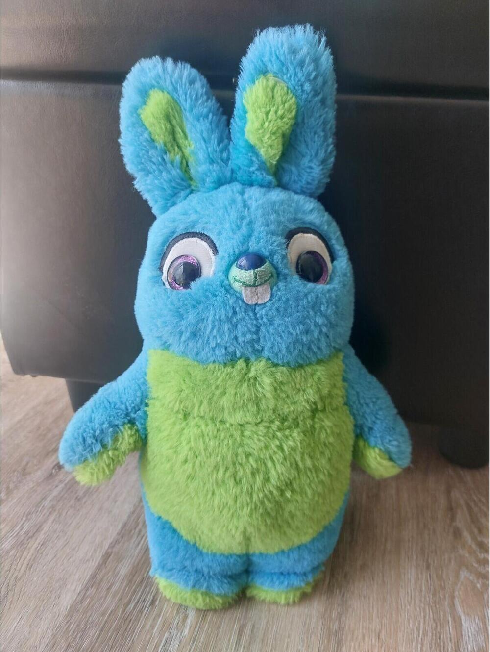 Disney Pixar Toy Story 4 Blue Green Bunny 12” Plush Stuffed Animal Toy